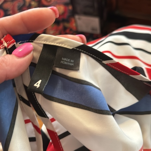 Divided/ H&M only used once size 4 mini dress red white and blue - Picture 5 of 6